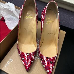 Red Christian Louboutin heels